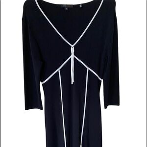 BCBG MaxArzia black/white dress size L worn ones